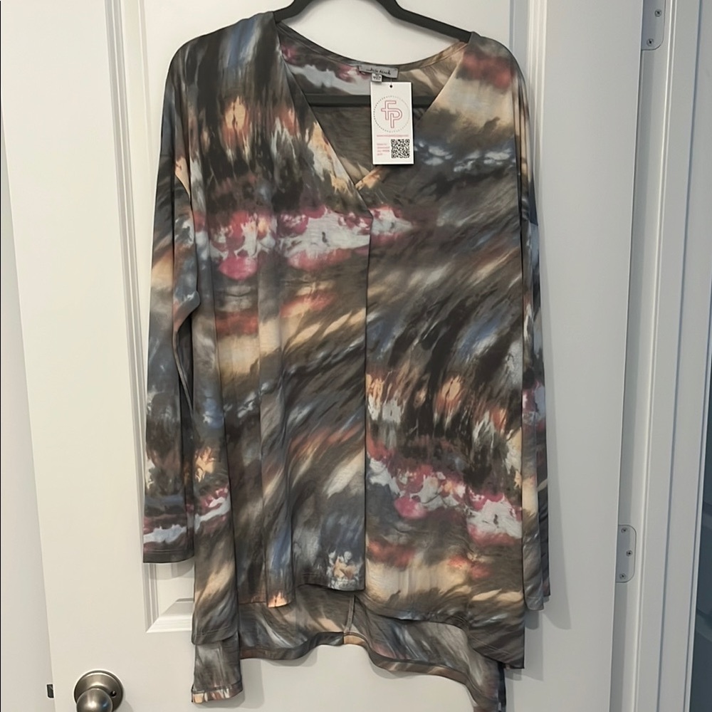 NWT Tie-Dye Long Sleeve Top
